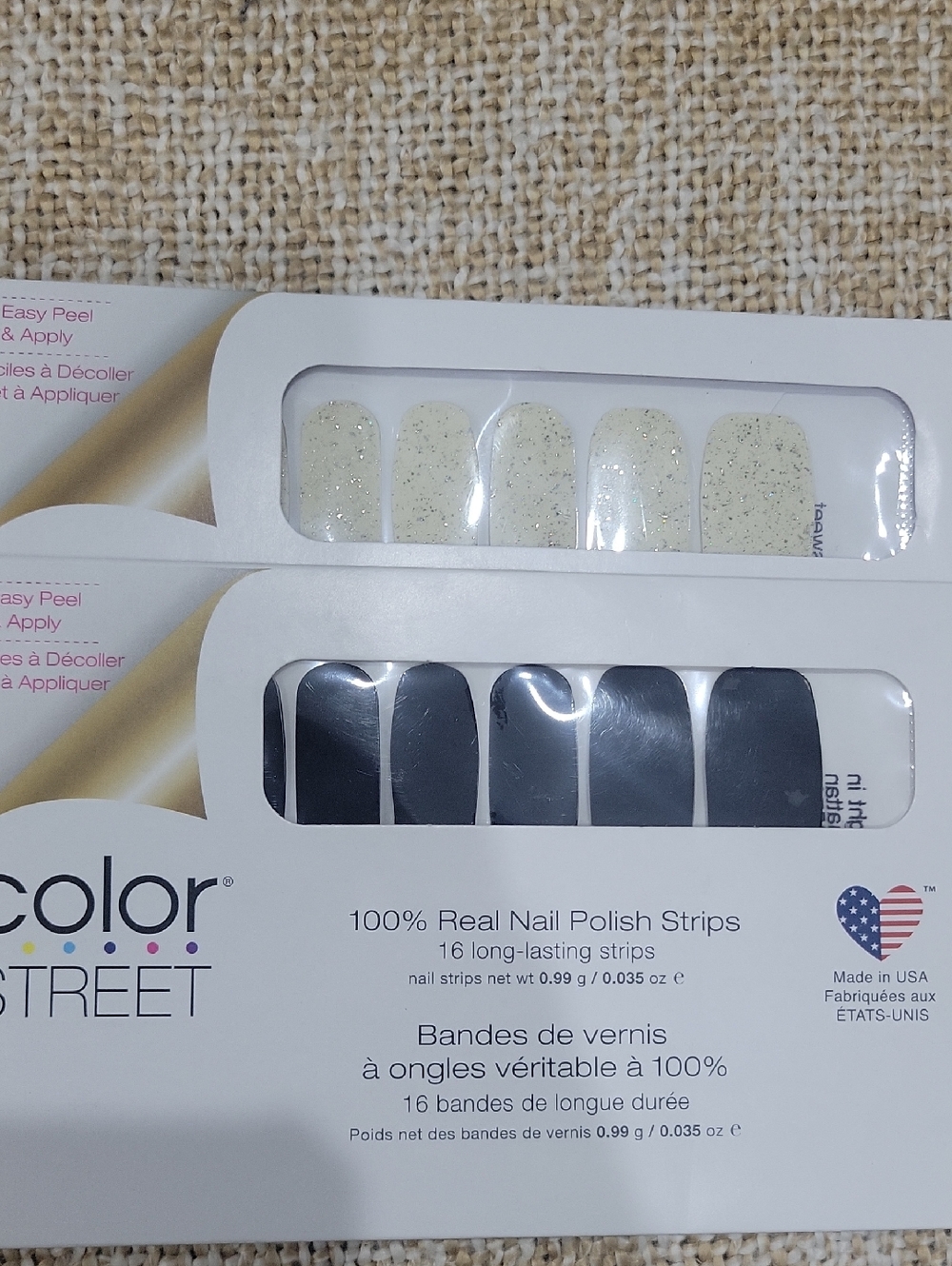Color Street Nail Strips - Black & Glitter